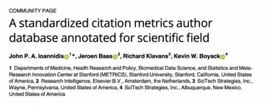 A standardized citation author database annotated for scientific field image