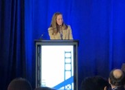 Dr. Alison Callahan moderating a presentation